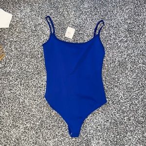 Free People blue bodysuit. Size small